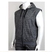 Bodywarmer.Met capuchon en aan de voorkant twee zakken. L