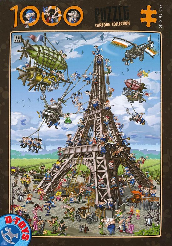 Eiffeltoren Cartoon Puzzel 1000 Stukjes | bol.com