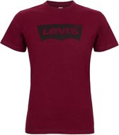 Levi's Housemarked - Heren t-shirt korte mouw - Ronde hals - Regular fit - 100% katoen - Wijnrood - XS