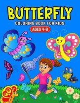 Butterfly Coloring Book for Kids Ages 4-8