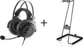 Sharkoon SKILLER SGH3 + Stand - Headset Hoofdband Zwart, Titanium