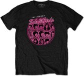 The Rolling Stones - Some Girls Circle Version 1 Heren T-shirt - S - Zwart