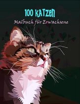 100 Katzen Malbuch fur Erwachsene