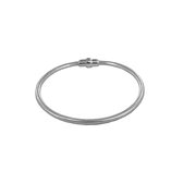 Silventi 910470555 Zilveren Armband - Slang - Magneetsluiting - 19cm - Zilverkleurig