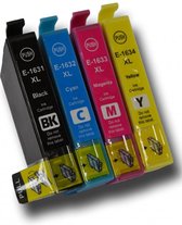 Inkmaster Huismerk Epson 16XL Multipack van 4 XXL cartridges voor Epson Workforce 2010W, 2510WF, 2520NF, 2530WF, 2540WF, 2630WF, 2650WF, 2660WF, 2750DWF, 2760DWF