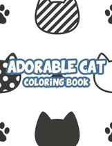 Adorable Cat Coloring Book