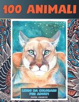 Libro da colorare per adulti - Papel grueso - 100 Animali