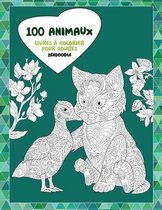 Livres a colorier pour adultes - Zendoodle - 100 animaux