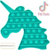ESSENTIALS73 POP IT Fidget Toy - Unicorn - Eenhoorn - Groen - Tiktok