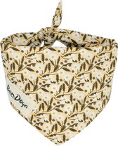 Zomerse Bloemen Bandana Hond | Geel | Bandoga | M | Cadeau Hond | Hondenhalsdoek