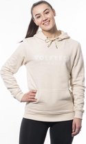 Wolftech Gymwear Hoodie Heren / Hoodie Dames - Beige - XS - Met Groot Logo - Fitness - Unisex