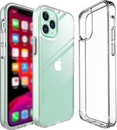 iPhone 12 mini hoesje - iphone 12 case siliconen transparant - + -  gratis screenprotector