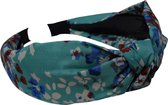 Jessidress Haarband Elegante Dames Haar Diadeem met bloemen print Hoofdband - Groen