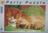 Party Puzzle Hond met Poes