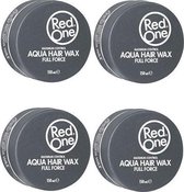 Red one Black Hair Wax| Haarwax| Haargel| Gel| Aqua wax| Zwarte Aqua haarwax| 4 stuks| 4 pieces