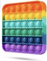 foto van Pop It Fidget Toy Vierkant - Rainbow- Gezien op TikTok