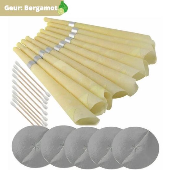geurkaars good habits sakura set van 2 stuks koolzaad was handgemaakt