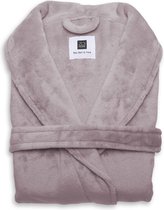 Heerlijk Zachte Unisex Fleece Badjas Lang Model Roze | L | Comfortabel En Luxe | Met Ceintuur, Zakken En Kraag
