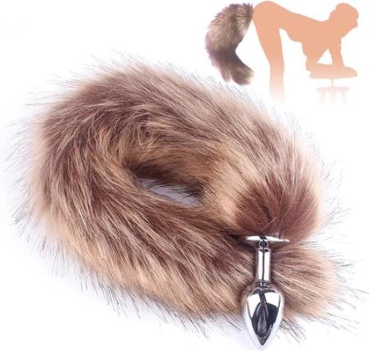 Goedkoopste Buttplug Vossenstaart Tail Buttplug 40 cm