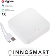 Innosmart Zigbee Hub - Slimme verlichting - Google en Alexa gestuurd - Gateway - Bridge - Innosmart accessoire - Wit - Smart home -