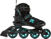Roces Icon Skeelers / Inline Skates - Zwart/ Groen - Volwassenen - Maat 38
