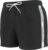 Calvin Klein tape logo sides zwemshort zwart - L