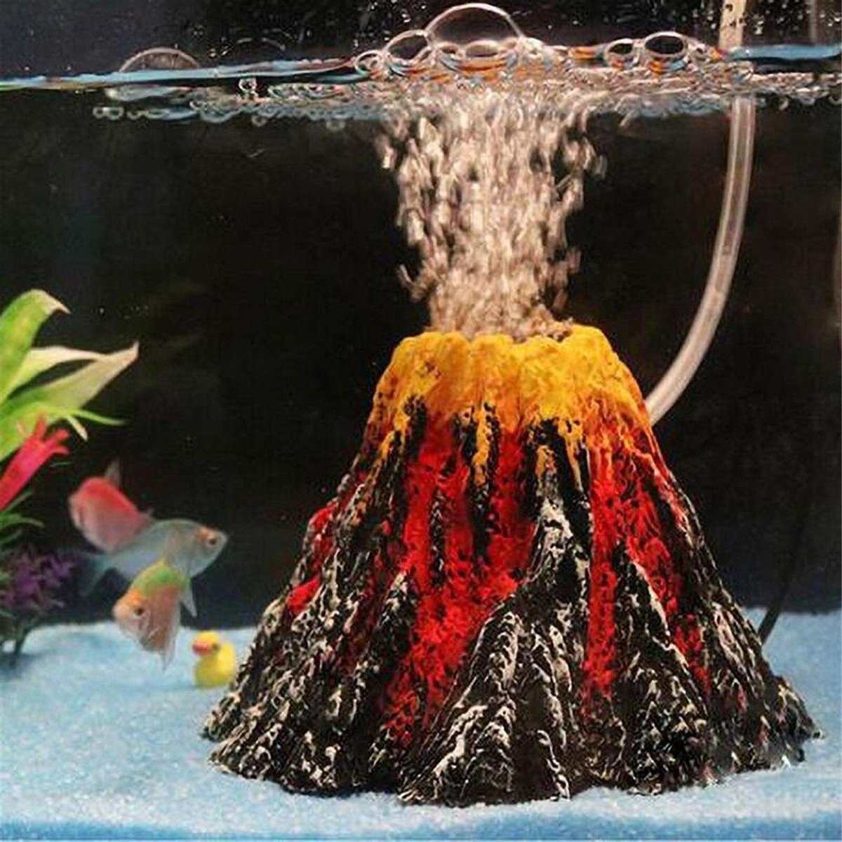Aquarium decoratie - Vulkaan - Zuurstofvulkaan 16 cm diameter - Aquarium  toebehoren -... | bol.com