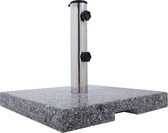 Anaterra - Vierkante Parasolvoet - Graniet - ca. 20 kg - ca. 40 cm b x 40 cm l x 5 cm dik