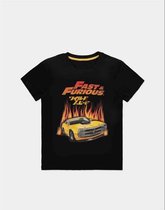 The Fast And The Furious Heren Tshirt -2XL- Hot Flames Zwart