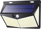 Homèlle Solar Wandlamp met bewegingssensor en nachtsensor - Tuinverlichting op zonne-energie - Buitenverlichting - 208 LED - IP65 waterdicht - Buitenlamp - Padverlichting