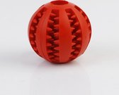 Hondenspeelgoed - Reinigt het gebit - Voerbal - Diameter 5 cm - 1 stuks - Rood