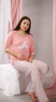 VANILLA – Dames pyjama – Tweedelig – Viscose – Roze – XL