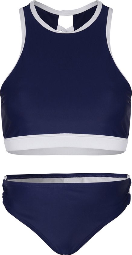 Dames bikini sport met gevlochten detail - Navy - S