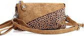 New Jersey Panterprint Dames Schoudertas - Camel