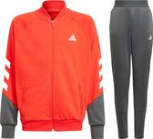 adidas XFG Trainingspak - Maat 152  - Unisex - rood/donkergrijs/wit