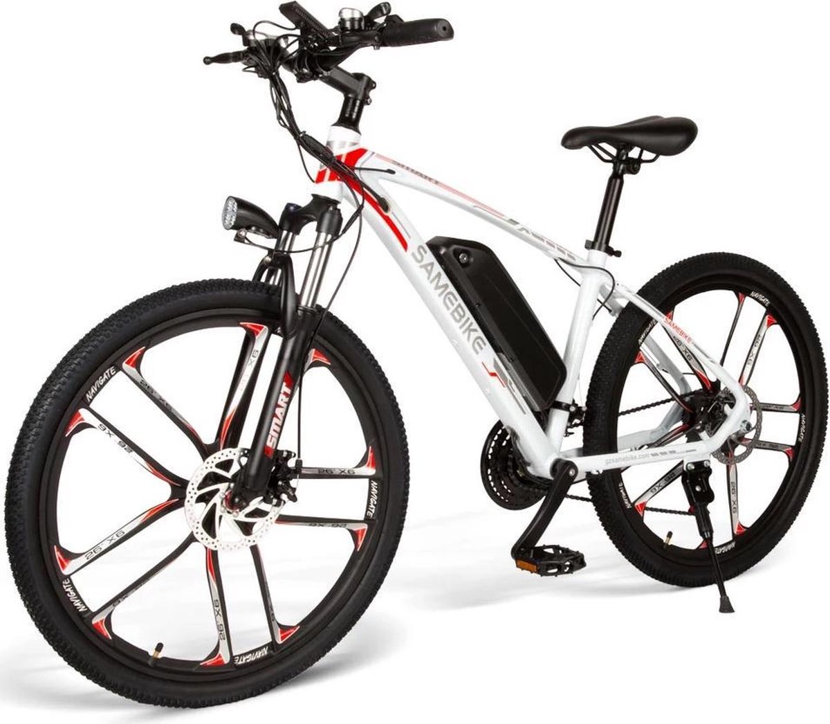 Matrix E bike -Samebike MY-SM26 Edition White - Elektrische - 48V 8AH - 30 Km/h Top Snelheid met ber