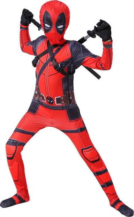 Deadpool Jeu de Rôle Bodysuit Costume de Super-Héros Enfant Cadeau  Anniversaire Combinaison Performance Costume d'Halloween Serré Déguisement  (Kids L (125-135cm), Deadpool) : : Jouets