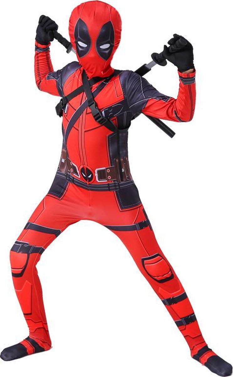 WiseGoods Premium Deadpool Verkleedpak - Kostuum voor Kinderen -... | bol.com