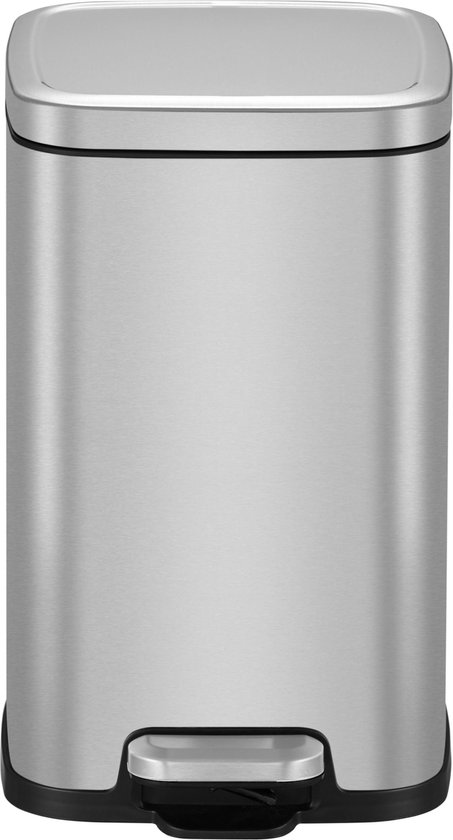 EKO - Stella pedaalemmer 12 liter - Stainless steel - mat RVS - Prullenbak