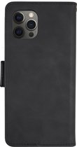 BMAX Étui en cuir de type livre pour iPhone 11 Pro avec porte-cartes / Étui rigide / Couverture rigide / BMAX / Étui pour iPhone / Étui de protection / Protection pour téléphone - Zwart