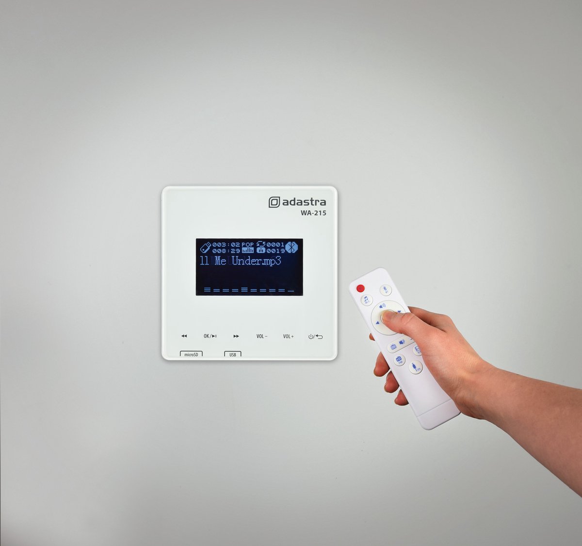 Adastra WA-215-SET bluetooth inbouwversterker en plafondluidsprekers