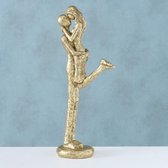 Beeld - Vrouw - Man - Samenzijn - Beeld - Goud - op voet - 35cm - Liefde