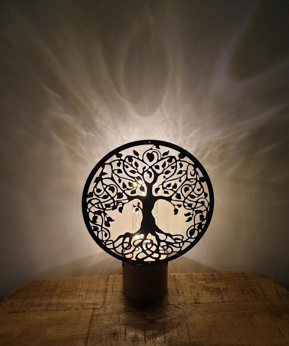 Decoratieve tafel ledlamp levensboom Tree of Life
