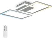B.K.Licht - Plafondlamp dimbaar - LED frame - vierkant - CCT - instelbare kleurtemperatuur - met timer - afstandsbediening - metaal - 40W