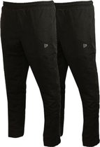 Lot de 2 pantalons Donnay Micro fiber - Jambe droite - Pantalon de sport - Homme - Taille M - Zwart