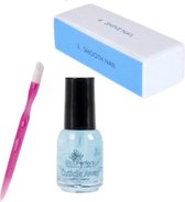 GUAPÀ - Manicure Voorbereiding Nagelverzorging Set voor mooie verzorgde Nagelriemen - Nagelriem crème met Roze Bokkenpootje en Polijst Blokvijl
