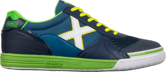 Munich Sneakers - Maat 43 - Mannen - navy/blauw/groen/geel/wit | bol.com