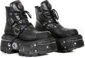 New Rock Enkellaars -39 Shoes- M-TANK007-S1 Zwart