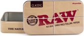Raw Tin Case Classic / Raw Metalen Opbergdoosje ( 11x6x2 cm)