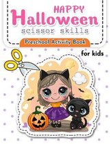 Happy Halloween Scissor Skills Preschool activity book for Kids